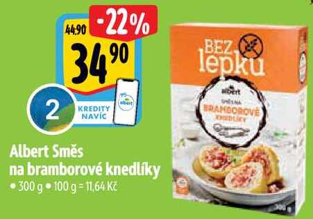 Albert Směs na bramborové knedlíky, 300 g 