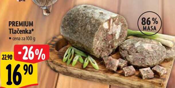 PREMIUM Tlačenka, cena za 100 g 