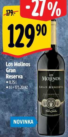 Los Molinos Gran Reserva, 0,75 l