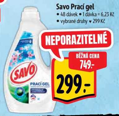 Savo Prací gel, 48 dávek 