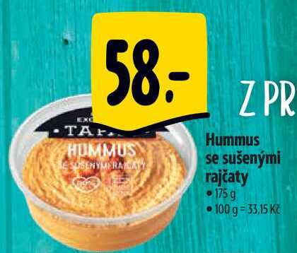 Hummus se sušenými rajčaty, 175 g 