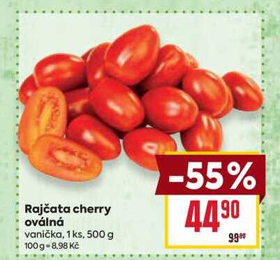 Rajčata cherry oválná vanička, 1 ks, 500 g 