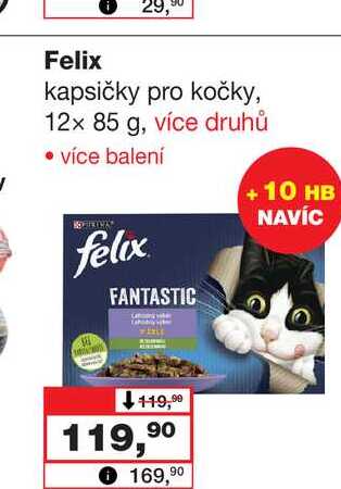 Felix kapsičky pro kočky, 12x 85 g