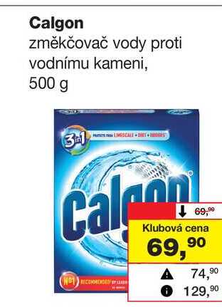 Calgon změkčovač vody proti vodnímu kameni, 500 g