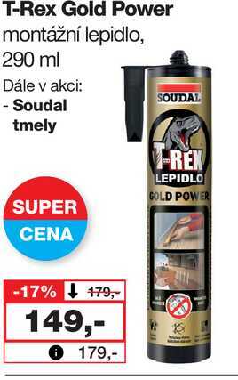 T-Rex Gold Power montážní lepidlo, 290 ml 