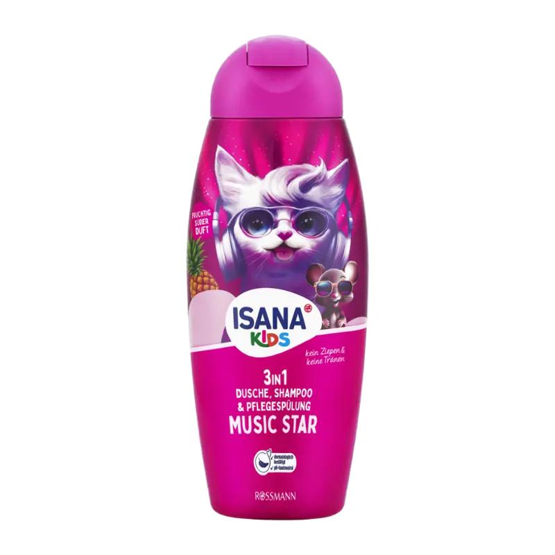 ISANA Kids Mycí gel Music Star 3v1, 300 ml