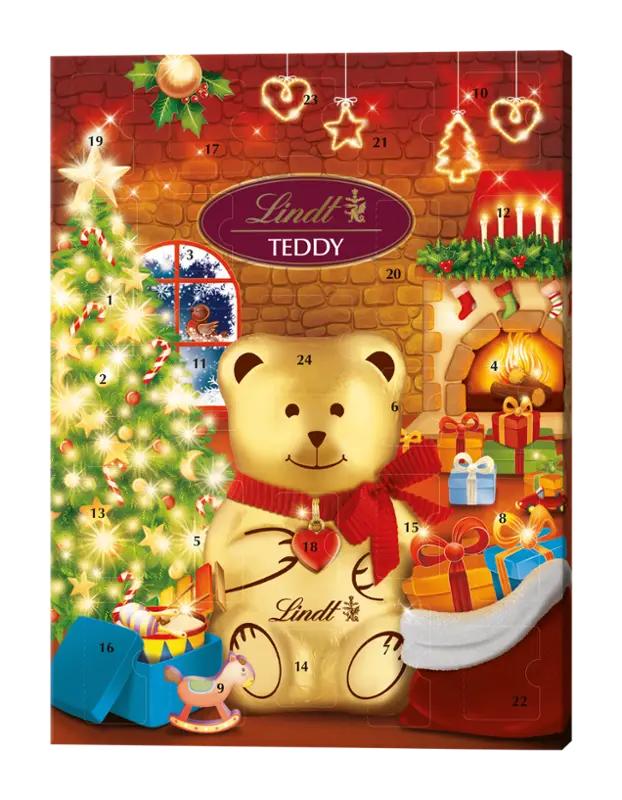 Lindt Adventní kalendář Lindt Teddy, 170 g