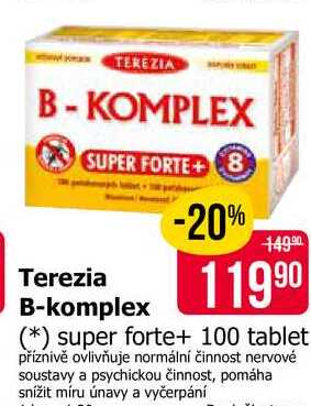 Terezia B-komplex super forte+ 100 tablet