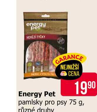 Energy Pet pamlsky pro psy 75 g, různé druhy 