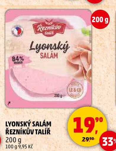 LYONSKÝ SALÁM ŘEZNÍKŮV TALÍŘ, 200 g