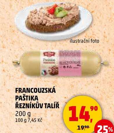 FRANCOUZSKÁ PAŠTIKA ŘEZNÍKŮV TALÍŘ, 200 g