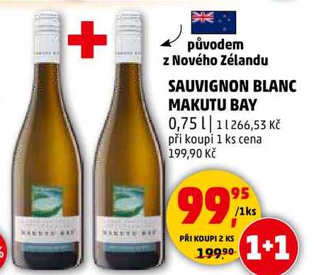 SAUVIGNON BLANC MAKUTU BAY, 0,75 l