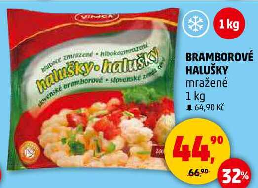 BRAMBOROVÉ HALUŠKY mražené, 1 kg 