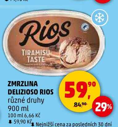 ZMRZLINA DELIZIOSO RIOS různé druhy, 900 ml 