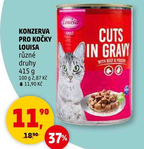 KONZERVA PRO KOČKY LOUISA různé druhy, 415 g 