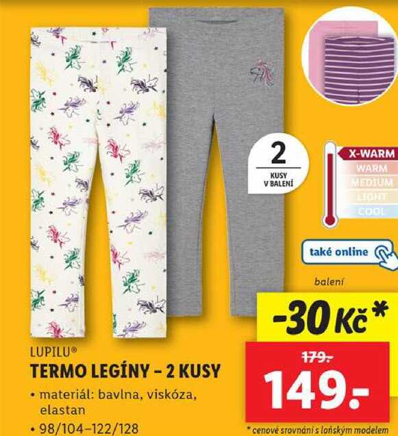 TERMO LEGÍNY - 2 KUSY