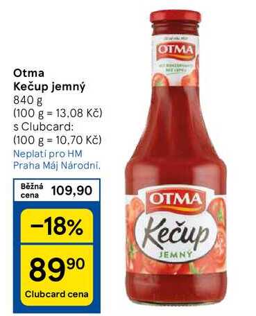 Otma Kečup jemný, 840 g