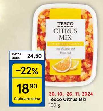 Tesco Citrus Mix, 100 g 