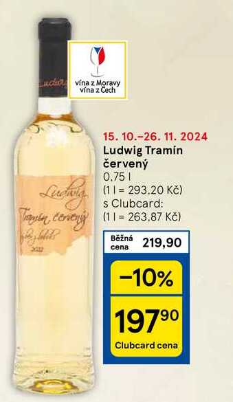 Ludwig Tramín červený, 0.75 l