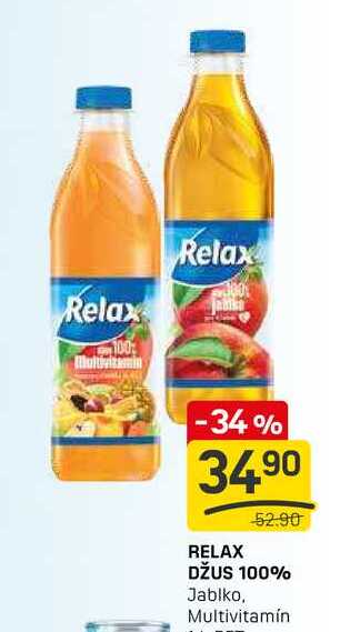 RELAX DŽUS 100% Jablko 1l