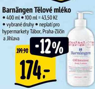 Barnängen Tělové mléko, 400 ml 