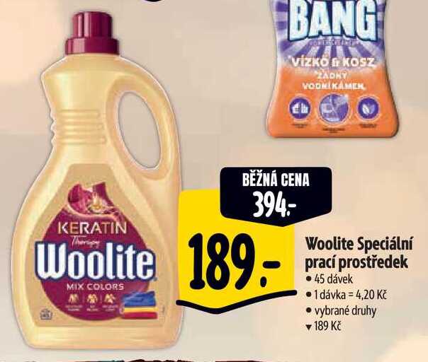 Woolite Speciální prací prostředek, 45 dávek