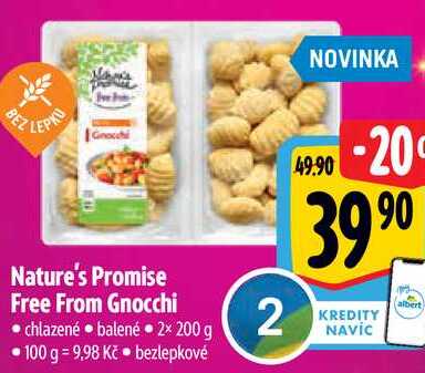 Nature's Promise Free From Gnocchi, 2x 200 g 