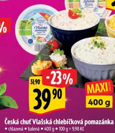 Česká chuť Vlašská chlebíčková pomazánka, 400 g