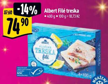 Albert Filé treska, 400 g  