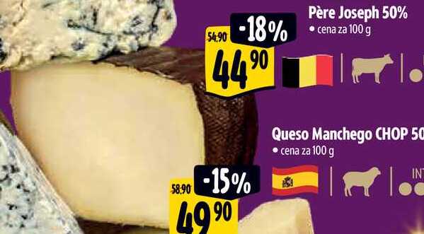 Père Joseph 50%, cena za 100 g 