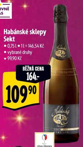 Habánské sklepy Sekt, 0,75 l