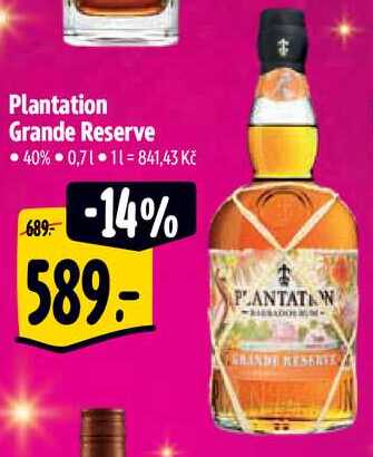 Plantation Grande Reserve, 0,7 l