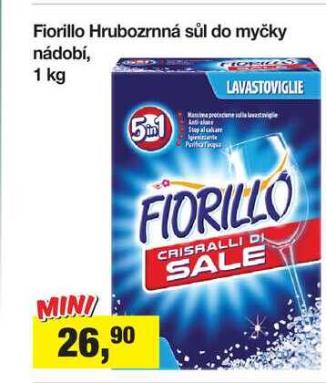 Fiorillo Hrubozrnná sůl do myčky nádobí, 1 kg