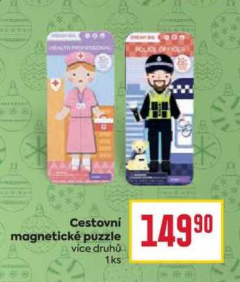 Cestovní magnetické puzzle více druhů 1ks 