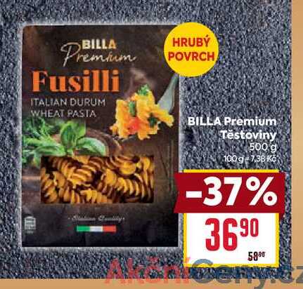 BILLA Premium Těstoviny 500g