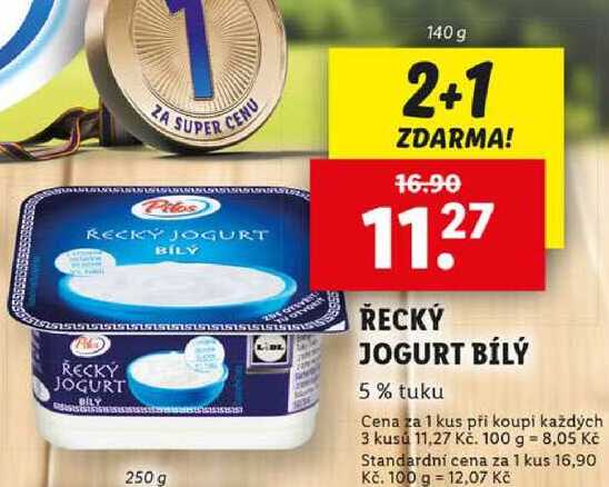 ŘECKÝ JOGURT BÍLÝ, 140 g