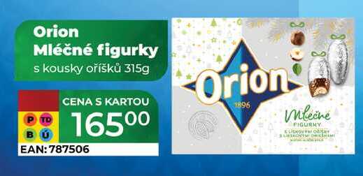 Orion Mléčné figurky s kousky oříšků 315g 