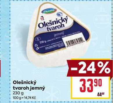 Olešnický tvaroh jemný 230g