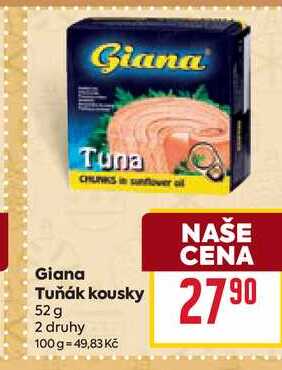 Giana Tuňák kousky 52 g 2 druhy