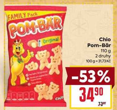 Chio Pom-Bär 110 g 2 druhy