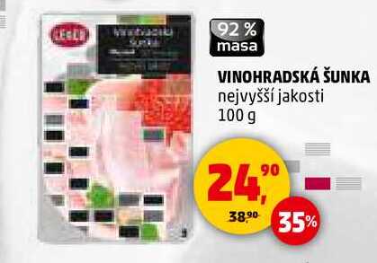 Le & Co Vinohradská šunka, 100 g