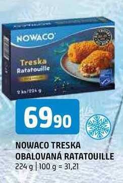 Nowaco treska obalovaná ratatouille 224g