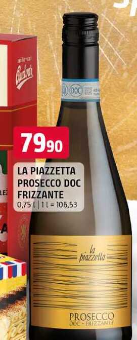 La piazzetta prosecco doc frizzante 0,75l 