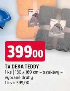 Tv deka teddy 130 x 160 cm s rukávy vybrané druhy 