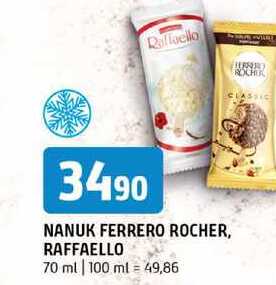 Nanuk ferrero rocher raffaello 70 ml 100 ml