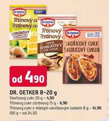 DR. OETKER Třtinový cukr citrónový 15 g  v akci