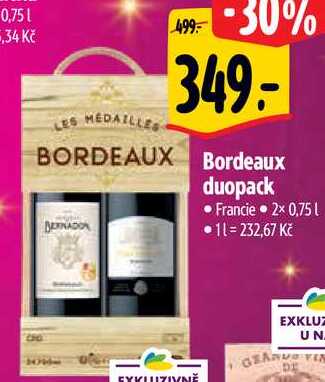 Bordeaux duopack, 2x 0,75 l