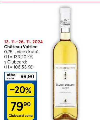 Château Valtice, 0.75 I, více druhů 