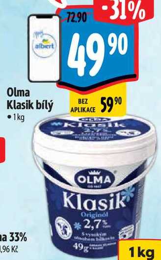 Olma Klasik bílý, 1 kg