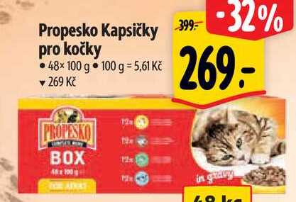 Propesko Kapsičky pro kočky, 48x 100 g